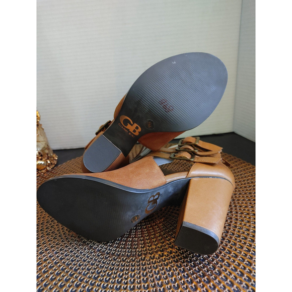 Gianni Bini Leather Peep Toes Size 7M - Picture 6 of 6